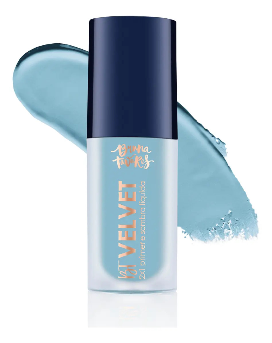 Bruna Tavares Bt Velvet 2x1 Sombra Líquida Primer Cor Mint Blue