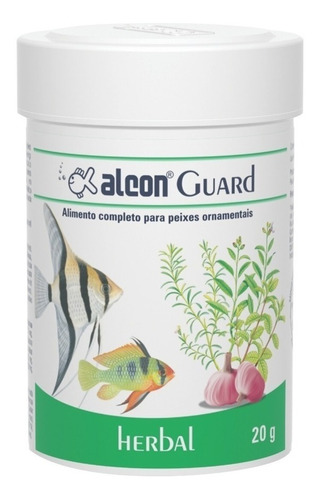 Ração Para Peixes Ornamentais Alcon Guard Herbal 20g  Full
