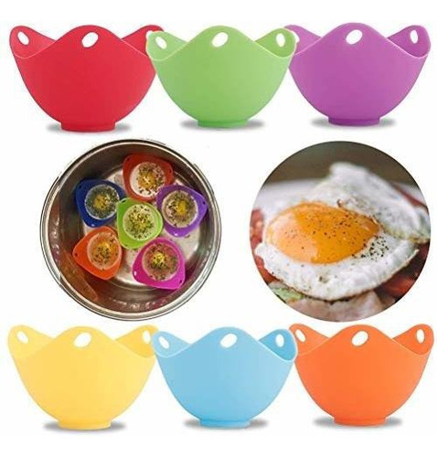 Amabest 6 Piezas De Huevos Escalfados Con Diseño De Sop