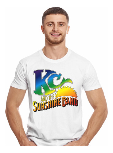 Polera Kc And The Sunshine Band Logo Rock Impresión Directa