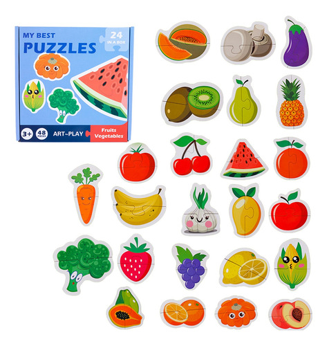 Juego Didáctico Rompecabezas Montessori Para Niños Puzzles 