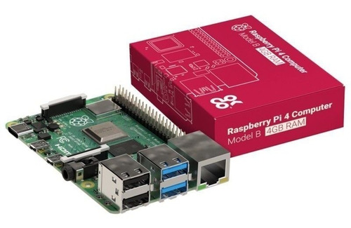 Imagem 2 de 5 de Kit Raspberry Pi4 4gb De Ram C/ Case+cartão 64gb +hdmi+fonte