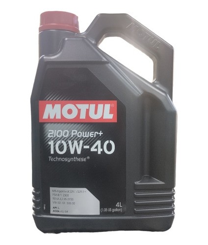 Aceite Motul 2100 Power+ 10w40 Semisintetico Garrafa 4 Lts