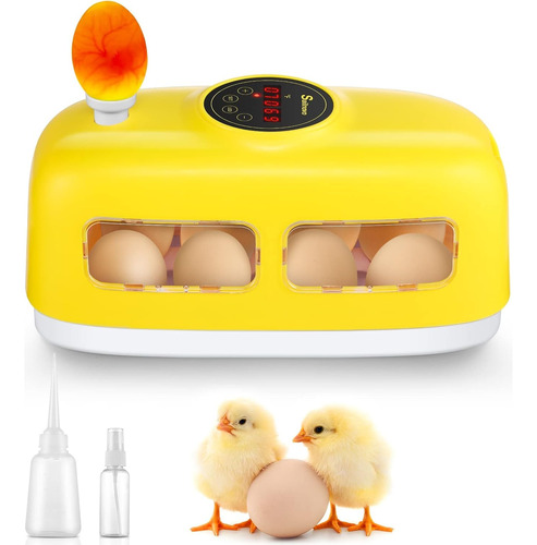 Sailnovo Incubadora De 9 Huevos Para Pollo, Patos, Pajaros