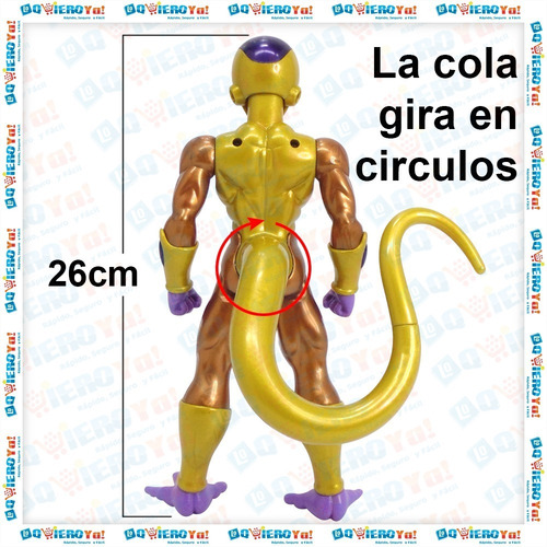 Imagen 5 de 10 de Muñeco Golden Freezer 26cm Dragon Ball Super Dbs Limit Serie