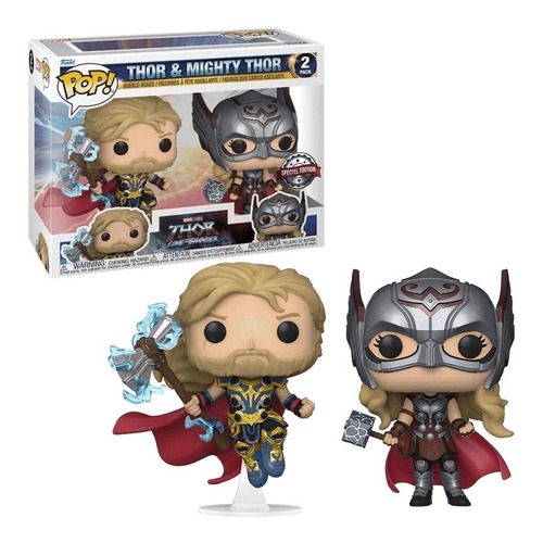 Funko Pop! Love And Thunder - Thor And Mighty Thor 2 Pack