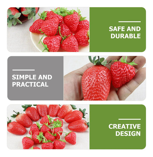 Nuevo Fresas Liofilizadas, Fresa Simulada, 20 Unidades