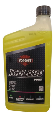Refrigerante Icelube Pure Orgánico X 1 Litro Fluor