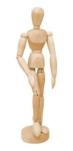 Muñeco de madera articulado para dibujo clearance