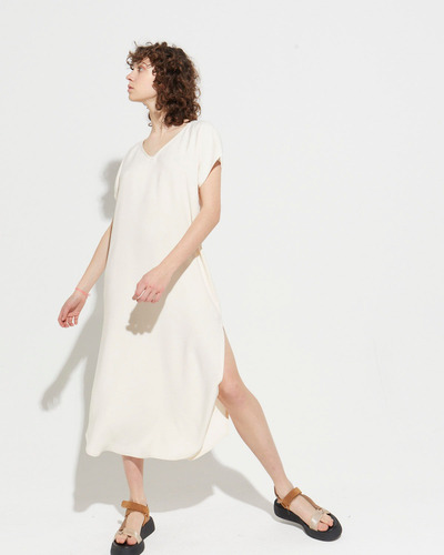 Imagen 2 de 9 de Vestido Loose Penny - Crudo Mujer System