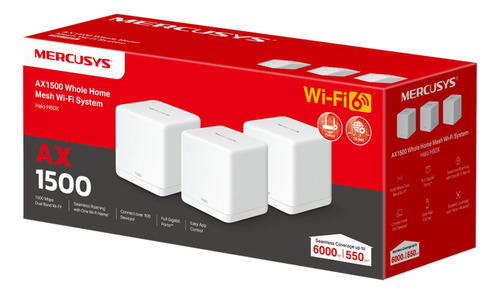 Router Inalámbrico Wifi 6 Doble Banda Mesh Ax1500 3 Unidades