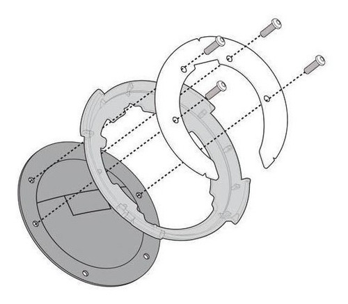 Base Fijacion Givi Bolsa Tanklock Suzuki V-strom 250 /650 