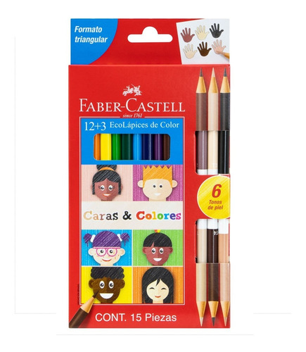 Lapiz Faber Castell X 12 Lapices Colores Largos