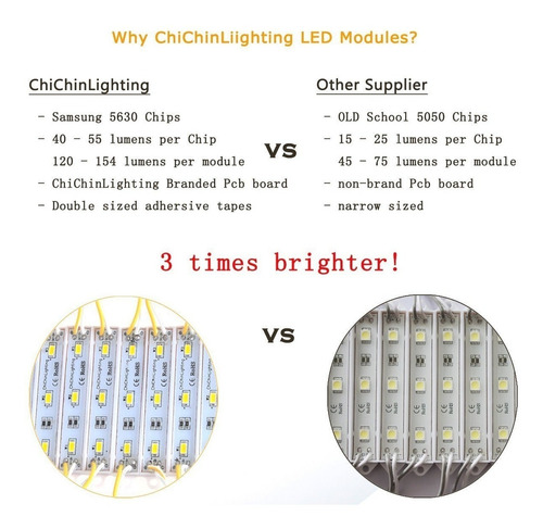 Imagen 7 de 7 de Modulo Led Smd 5730 12v Lampara Exterior Letra