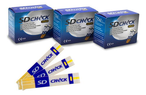 Pack Tiras Reactivas Para Glucometro Sd Check 3x50 Unidades