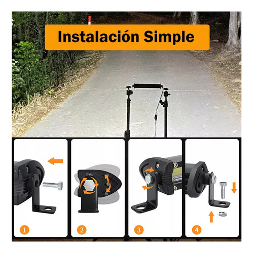 Par Luz Neblinero Led Del Automóvil Luz Auxiliar 7 Pulgadas