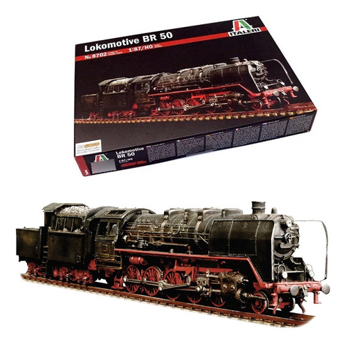 Locomotiva Br 50 - 1/87 Ho - Italeri 8702 - 26,6 Cm