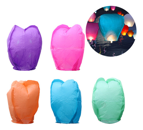 Faroles Flotantes Con Forma De Cielo, 5 Unidades