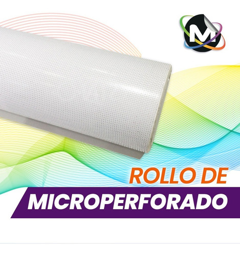  Rollo De Vinyl Microperforado Blackout Vinyl Ecosolvente