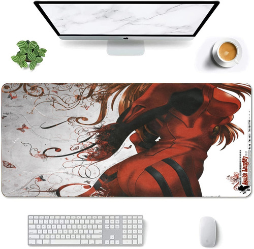 Mouse Pad Largo Anime Artistico Asuka Evangelion 30x70cm