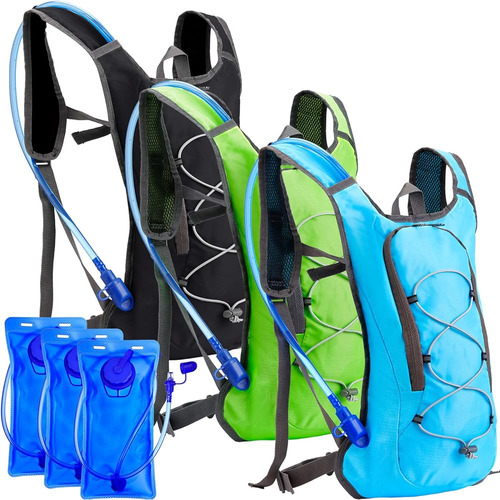 Cunno 3 Pcs Mochila De Hidratación Con 3 Piezas 2l Agua Veji