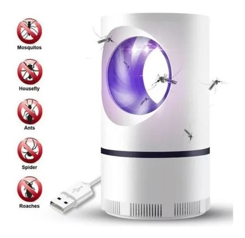 Imagen 4 de 6 de Lampara Mata Mosquito Led Polillas Moscas Insectos Voladores
