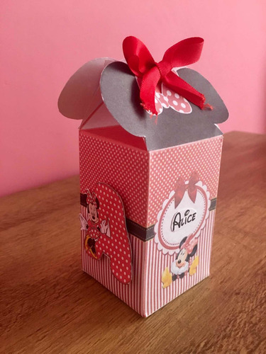 Imagem 2 de 4 de 10 Caixinhas Milk Personalizada Tema Minnie