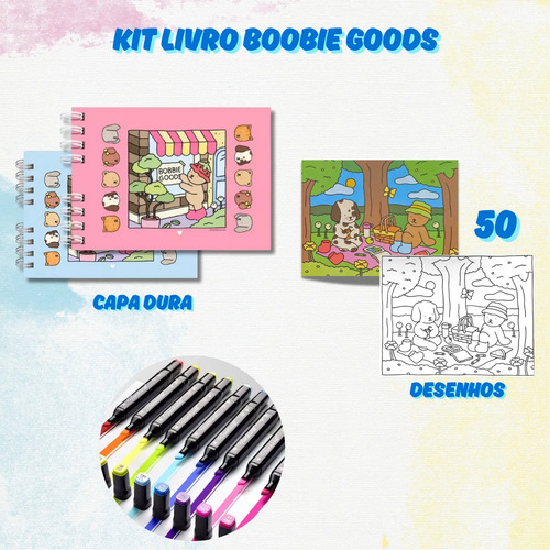 Libro Para Colorear For Bobbie Goods, 50 Páginas, Tapa Dura