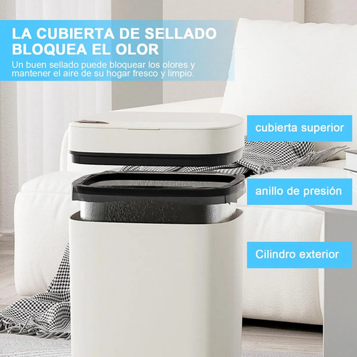 16l Recargable Sensor Inteligente Cubo De Basura Para Cocina