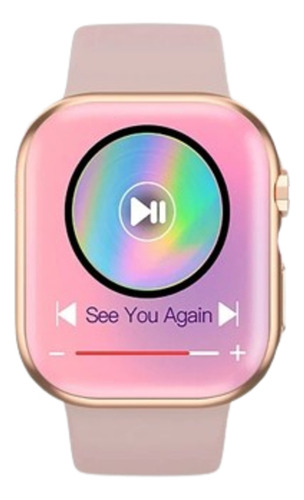Smartwatch Series 9 Max Chatgpt Amoled Bluetooth Nfc Premium Caixa Rosa