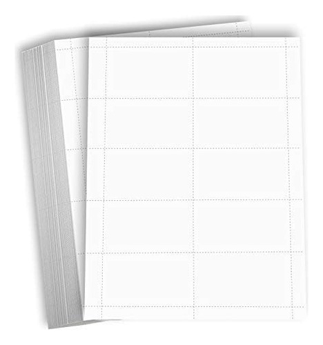 Tarjetas De Presentación Blanco Papel De Cartulina - T...