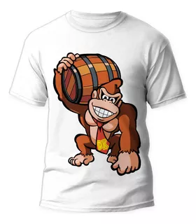 Playera Videojuego Mario Bros Donkey Kong #2768