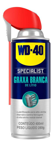 Graxa Branca De Lítio  Specialist 400 Ml (aerossol) - Wd 40