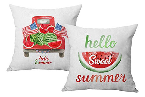 Fundas De Almohada Decorativas Ulove Yourself Hello Summer W