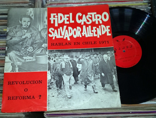 Fidel Castro Salvador Allende Hablan En Chile 1971 Lp Kktus