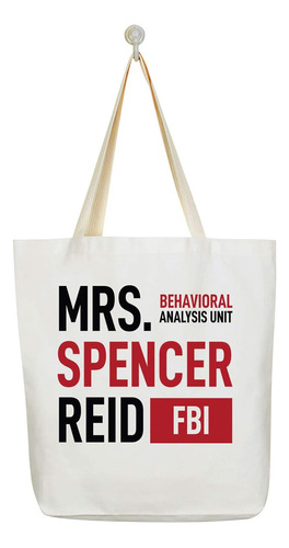 Mrs. Spencer Reid - Bolsa Para La Compra, Color Blanco