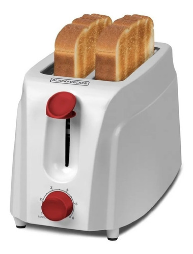 Imagen 1 de 7 de Tostadora Black+decker Tr200 Blanca 220v