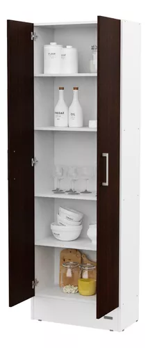 Combo mueble microondas más organizador despensero blanco