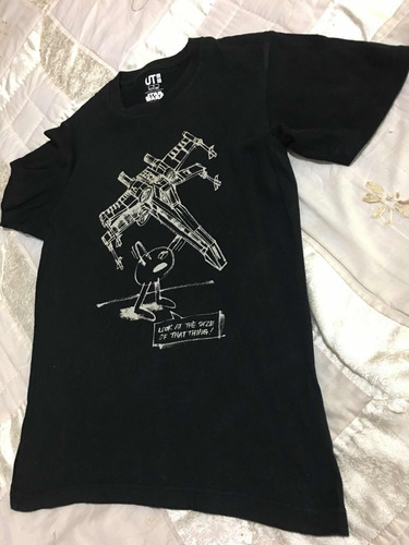 Uniqlo Star Wars Playera Para Caballero Talla S Color Negra (Usado)