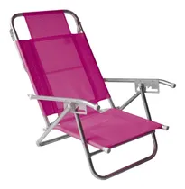 Comprar Reposera Playa Aluminio Reforzada Baja 5 Posiciones Plegable