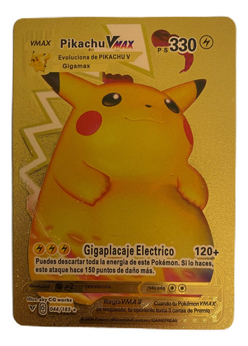 Juego De Cartas Dorada Pikachu Vmax Ps310