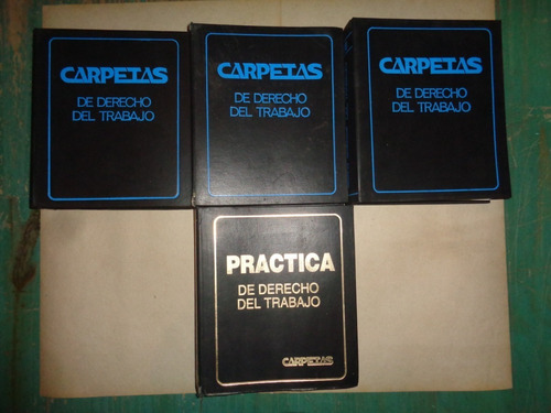 Lote 4 Carpetas De Derecho Del Trabajo  Leer Descripción