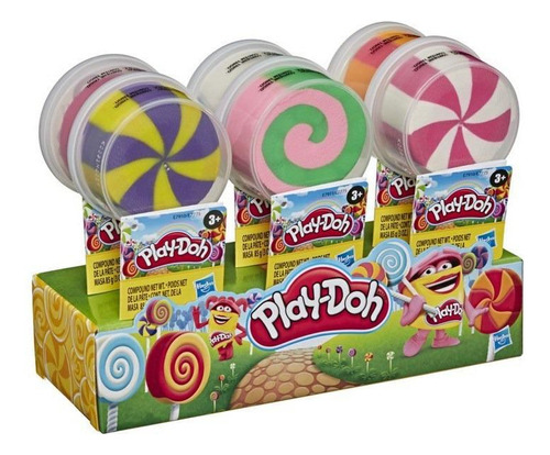 Massinha Play-doh Pirulito 84g - 2 Cores | Hasbro