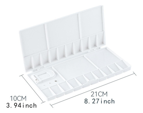 - Paleta De Acuarela De 25 Rejillas, Paleta De Pintura