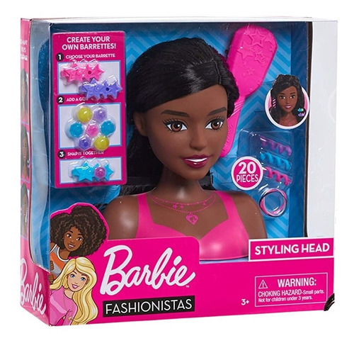 Barbie Fashionista Styling Head Cabeza De Peinado