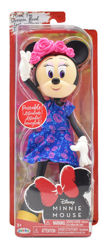 Disney Minnie Mouse Diversion Floral Articulada 20cm Jakks