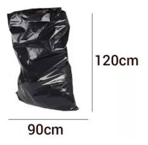 Bolsa Negra Para Basura 90x120 20 K