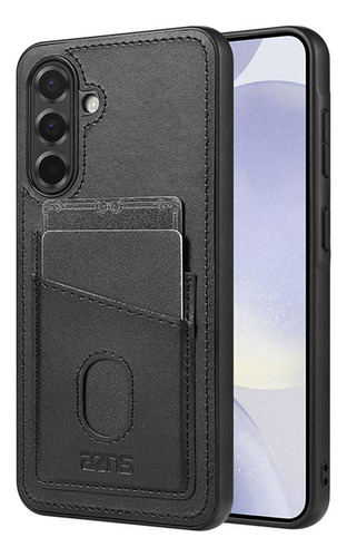 Funda De Piel Sintética Con Ranura Para Tarjetas Para Samsung Galaxy A05s A06 A13 A14 A15 A16 A23 A25 A26 A33 A34 A35