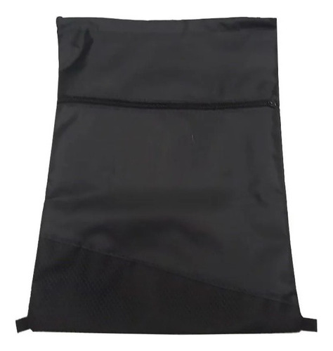 Bolsa Mochila Sacola Academia Impermeável Costas Ajustável Cor Preto