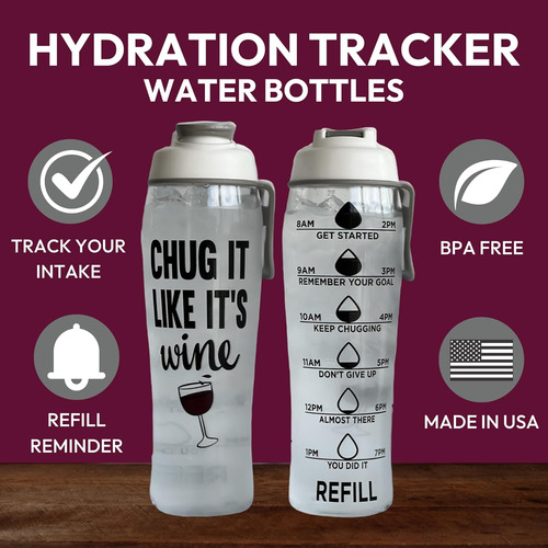 Botellas De Agua Reutilizables Horarios Beber | Botella...